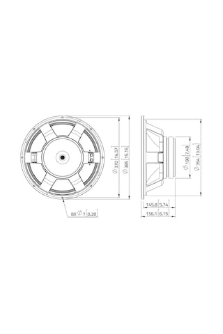 Lavoce Wxf15.400 15" Çıplak Hoparlör