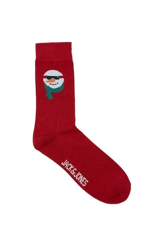 Jack & Jones 3'lü Erkek Çorap 12246902 Kırmızı