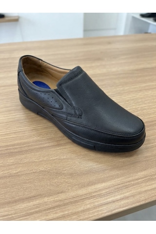 Slope 3960 Siyah Comfort Ortopedik Bağcıksız Günlük Erkek Ayakkabı