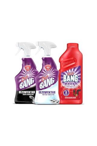 Cillit Bang Turbo Hijyenik Jel Lavabo Açıcı 500 ML + Dezenfektan M