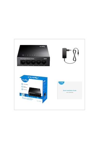 Cudy GS105 5 Port 10/100/1000 M 16K Mac Gigabit Switch