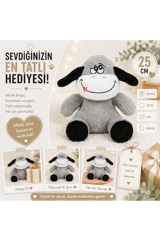 Özgüner Oyuncak Ofis Hediyesi 20-25 Cm Figürlü Pelüş Ayıcık, 20 Cm Teddy Bear,sevgiliye Hediye,ayı Teddy,peluş Ayıcık,plush Toys,ofis Hediyesi Eşek 000 Açık Krem
