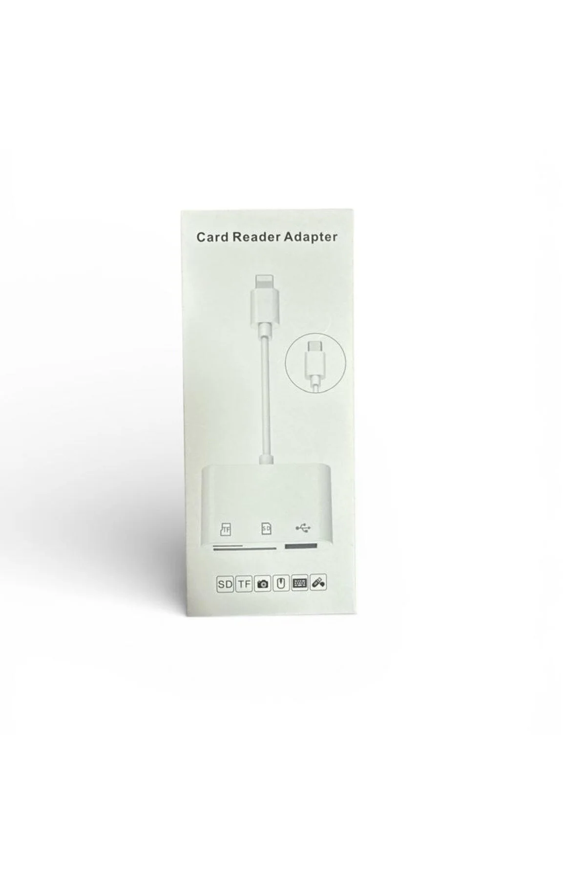 Mettzchrom Sd Kart Hafıza Kart Adaptörü Lightning Type-c Apple Uyumlu iPhone 13 14 15 16 17serilerine