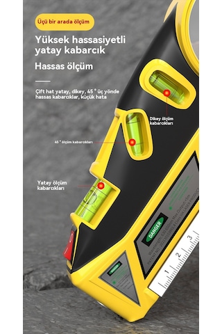 Jian Fan Lazer Seviyesiok Fonksiyonlu Kızılöt Sişerit Metre 25