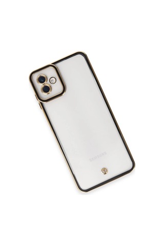 Bşkvirgo Samsung Galaxy A04 Uyumlu Kılıf Liva Lens Silikon - Siyah Bsk2026