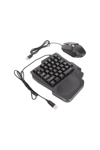 Android Harmony İos 10.0 13.3 İçin Yarım El Oyun Klavyesi Ve Fare Kombinasyonu Kablolu Dönüştürücü