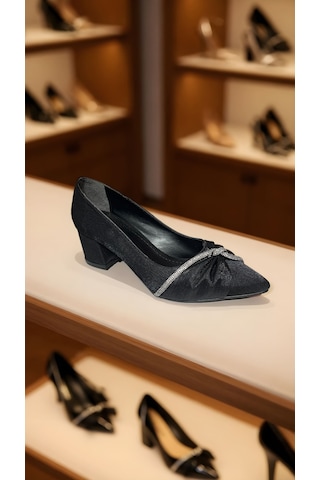 Altın Pabuç Kadın Topuklu Ayakkabı - Siyah Stiletto, Ofis Stilini Tamamlayan Klasik Model Siyah