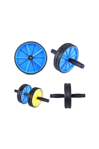 Egzersiz Tekeri Spor Aleti Fitness Ab Wheel Sarı