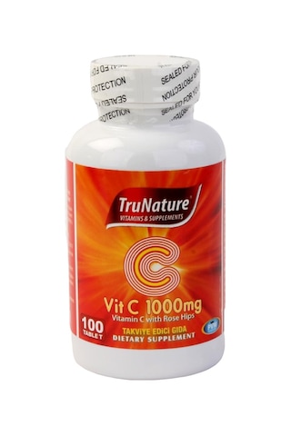 Trunature Vitamin C 1000 Mg Kuşburnu Eki 3X100 Tablet