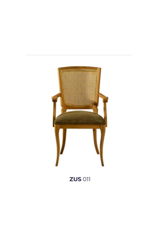 Bengimobilya Sandalye Zus011 Hasır Sırt Model Tam Kolçak Aslan Ayak Baby Face