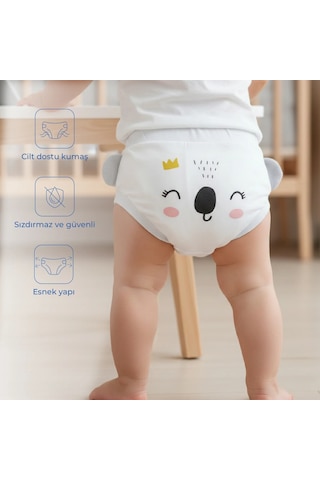 Babyjem - Soft Alıştırma Külodu Beyaz 3 Yaş