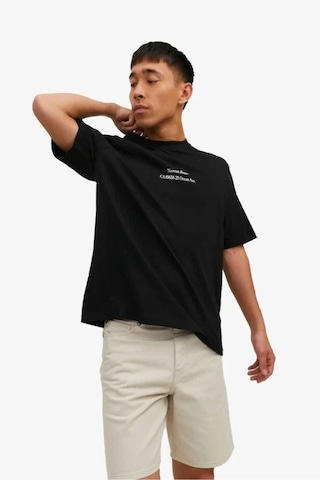 Jack & Jones Jack&jones Jorgrocery Tee Ss Crew Neck 12230754-black4382 Siyah