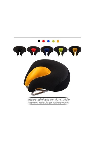 Ebitda Noeless Bisiklet Koltuğu Yumuşak Rahat Yastık 001, Siyah, 200x180mm, Xl, Darbe Emici, Ergonomik, Yansıtıcı, Dağ Bilet Siyah