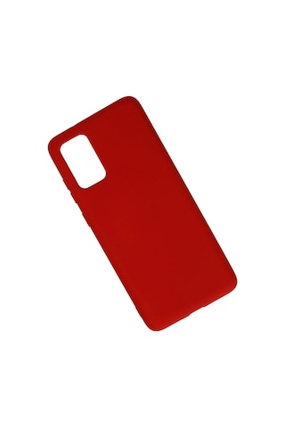 Samsung Samsung Uyumlu Galaxy S20 Plus Kılıf Nano İçi Kadife Silikon - Kırmızı
