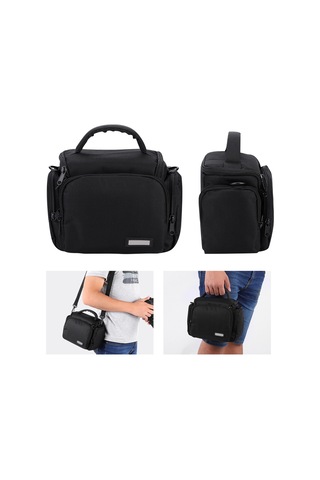Vkemall Caden D11 Hafif Taşınabilir Fotoğraf Çantası - Dslr/mirrorless Korumalı, Ayarlanabilir Askı Kemerli, Çift Zip Cepli Derinlikli Cep
