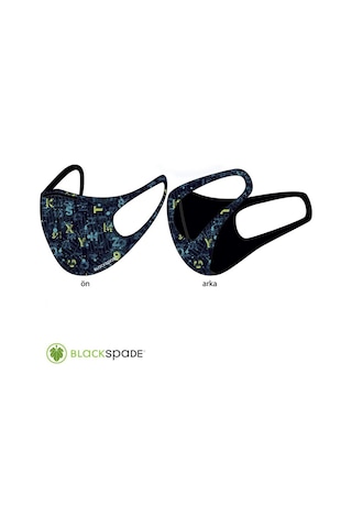 BLACKSPADE Çocuk Koruyucu Maske Harf Desen S2