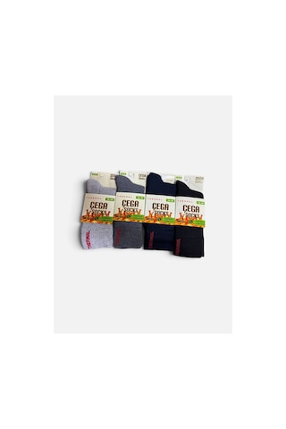 Çega Socks Çega Özel Bambu Dikişsiz Kalın Kışlık Termal Çorap Kadın 6'lı Çok Renkli Çok Renkli