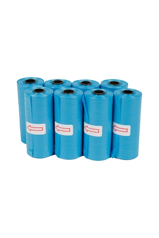 Bamm Bamm Kirli Bebek Bezi Poşeti Çanta Boy Mavi 8 x 15'li