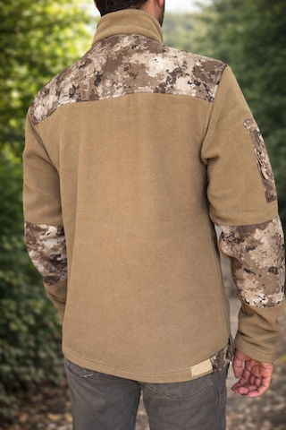 Palabalıkçılık Balık Av Malzemeleri Unisex Outdoor Taktik Polar Mont Kamuflaj Detaylı Kol Cepli Çok Renkli