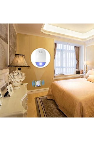 Mufunye Evcil Hayvan Ve İnsan Güvenli 2'li Paket Ultrasonik Sıçan, Sinirli Böcek Kovucu Avrupa Prensi - 120-150 M² Etki Alanı, Ac90-240v