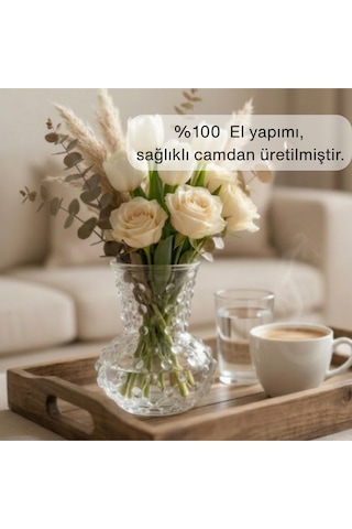 Selen Concept Bubble Model Küçük Boy Vazo Şeffaf