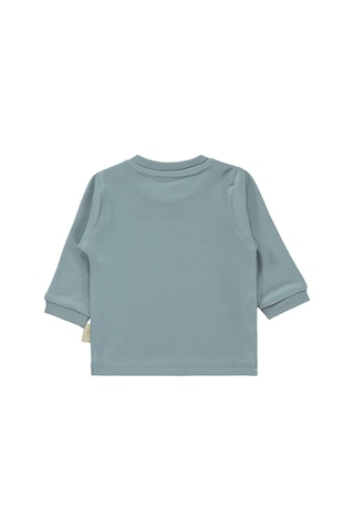 Civil Baby Organik Pamuklu 1-9 Ay Sweatshirt - Mavi