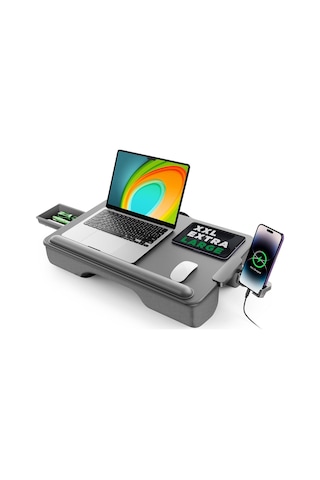 Bix Saiji Gx3 Taşınabilir Laptop Standı 17 İnç Laptop Telefon Uyumlu Katlanabilir Hafif Ergonomik Tasarım Gri Gri