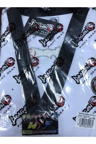 Dosports Dragon Fighter Taekwondo Dobok Elbisesi Beyaz