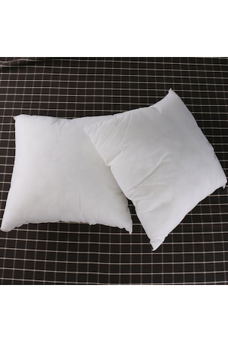 Aubyhe Beyaz Kare Yastık İç Çekirdeği 40x40/45x45 Cm -聚酯/koton Malzeme - Koltuk Yatağı Yastığı İç Dolgu Pp Pamuk Diğer