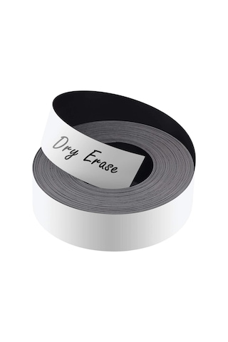 2 Metre Yazılabilir Şerit Mıknatıs Magnet Beyaz- 20 Mm Genişlik