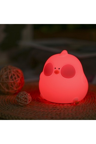 Ulzyvf Neoglint Tavuk Gece Lambası - Rgb Renk Değiştiren Şarj Edilebilir Bebek Lambası Diğer