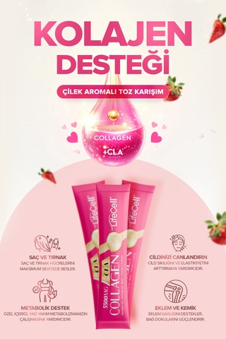 Lifecell Collagen Cla Hyaluronic Acid+coenzyme Q10 30 Saşe