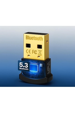 Bluetooth 5.3 Usb Dongle - Kablosuz Adaptör, Pc & Laptop Için Bluetooth Alıcı