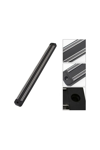 Paslanmaz Mıknatıslı Duvar Bıçak Askısı Standı 33Cm