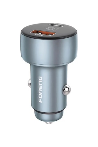 Foneng C18 48w Type-c + Usb Led Gösterge Araç İçi Şarj Adaptörü -