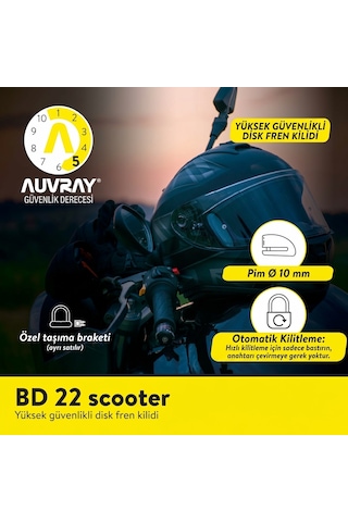 Auvray Disk Kilidi 10 Mm Motosikletiniz İçin