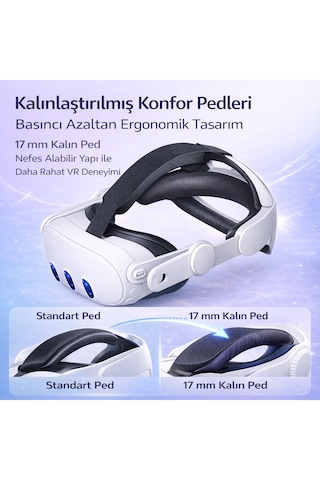 Meta Quest 2/3/3s Uyumlu Vr Baş Bandı Ayarlanabilir Elite Strap, Basıncı Azaltan Kayış,vr Değildir.