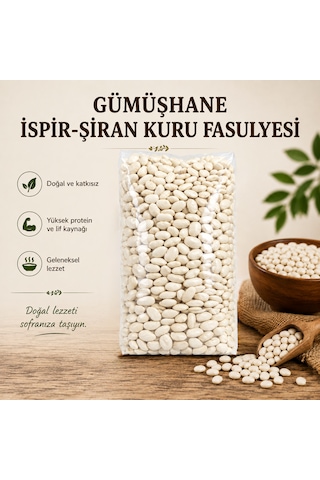 Memiş Ağa Gümüşhane İspir-şiran Kuru Fasulyesi 1000 Gr
