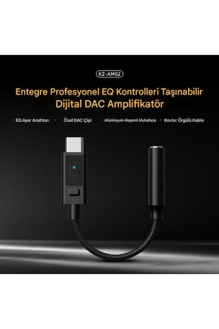Kz Am02 Type C Dönüştürücü Dac Kablo Eq Modlu