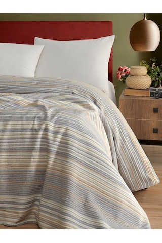 Vicuna Home 4 Mevsim Pamuklu Pike Battaniye - Tek Kişilik