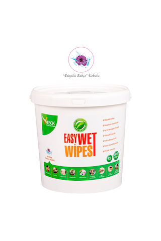 Vebox Easy Wet Wipes Büyülü Bahçe Kokulu Kova Hijyenik Temizlik Mendili XL 300 Adet