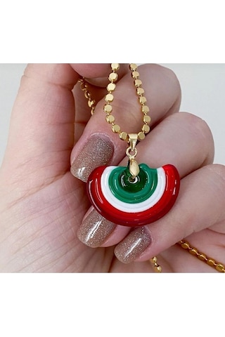 Yeniyıl Murano Kolye Kırmızı