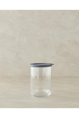 Home Fresh Safe Cam Kavanoz Gri Siyah