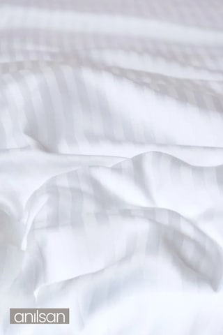 4'lü Çizgili Saten Lastikli Çarşaf Tek/çift Kişilik,83tel