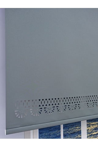 Lazer Stor Perde - İthal Mat Kalın Stor Koyu Gri