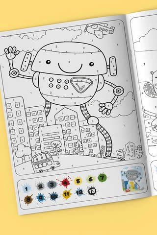 Kodlamalı Eğlenceli Aktivite - Sayılarla Boyama Kitabı Set 2 Kitap