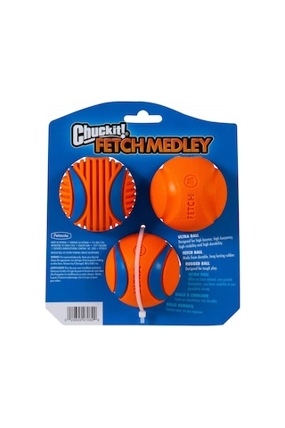 Chuckit Fetch Medley 3'lü Köpek Oyun Topu Seti 6.5 CM