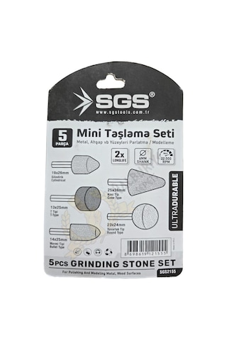 Sgs Metal Ve Ahşap Mini Taşlama Matkap Ucu Seti - 5 Parça