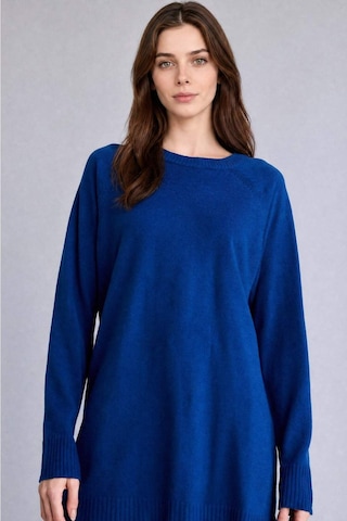 Defacto Regular Fıt Bisiklet Yaka Triko Tunik C4474ax26aube325 Mavi-be325
