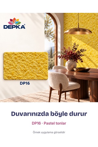Depka Pamuk Sıva Dp16 2 Kg 7-8 M² İpek Sıva Alternatifi Isı Ve Ses Yalıtımlı Dekoratif Sıva